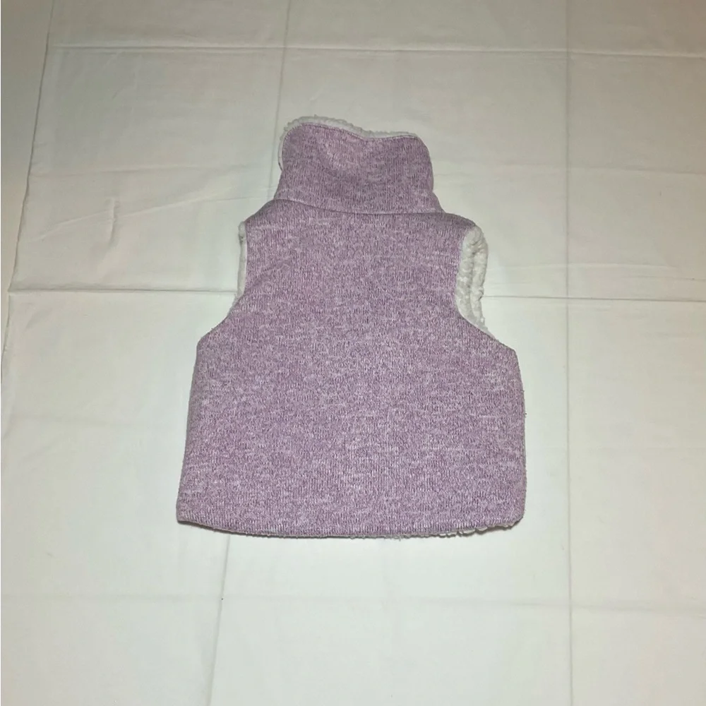 Gymboree Baby Girls Size 12-24 Months Lavender With Faux Fur Vest
